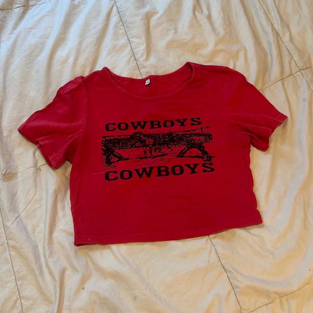 Cropped baby graphic tee